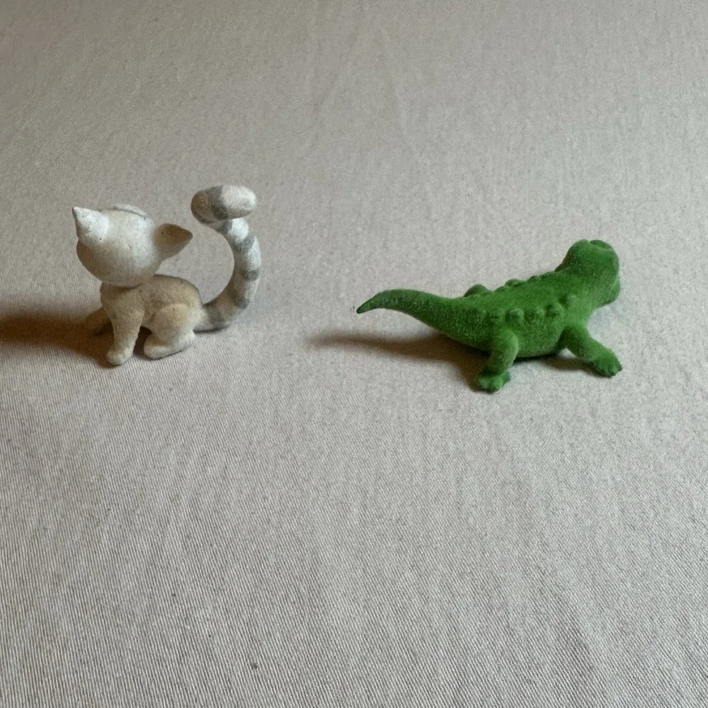 Lot Of 2 Jungle In My Pocket, Animal Figures‎ Felt Replacement Pieces